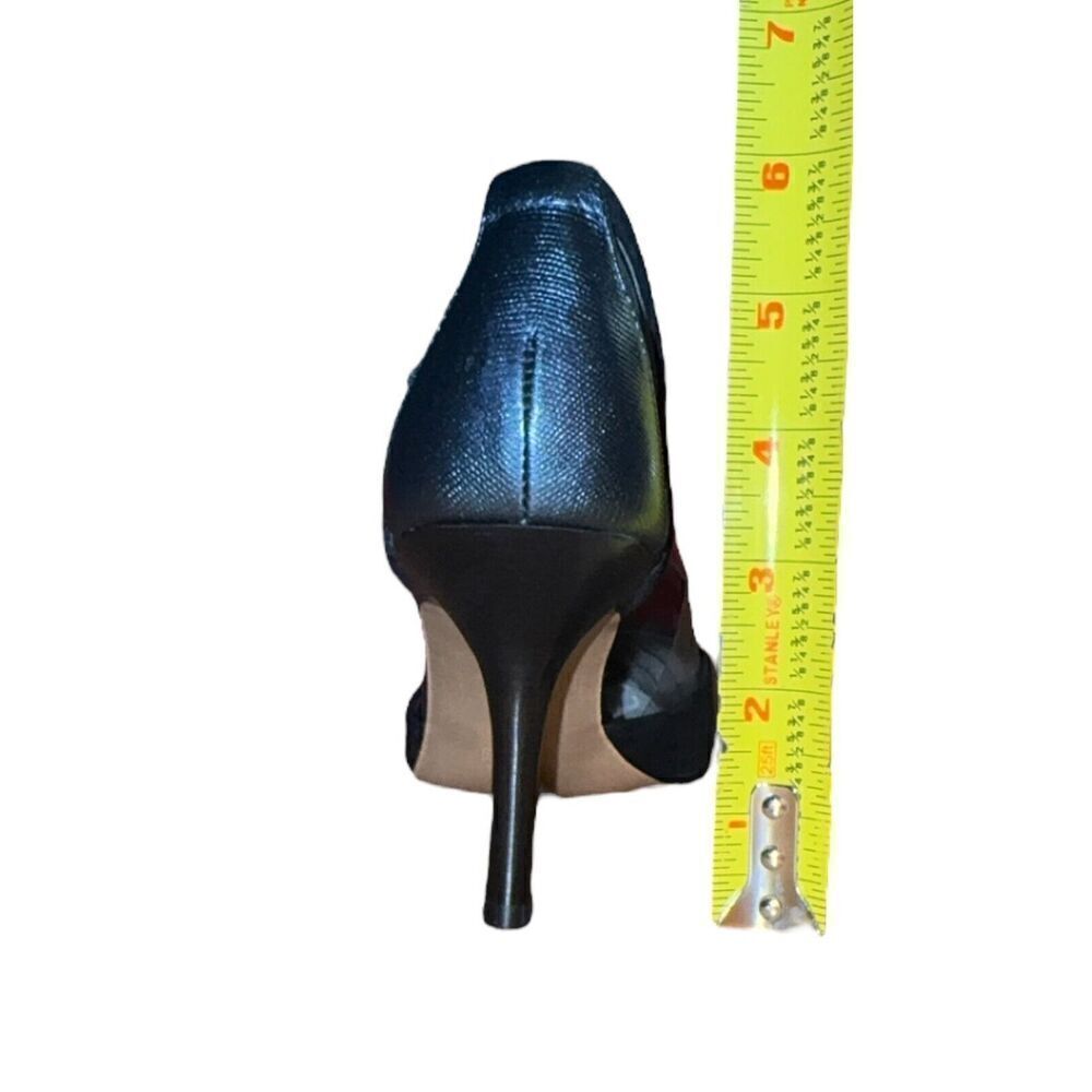 Anne Klein Strappy Pointed Toe Pumps - Black - Suede Womens Size 9.5 READ DESCRP - Picture 4 of 11